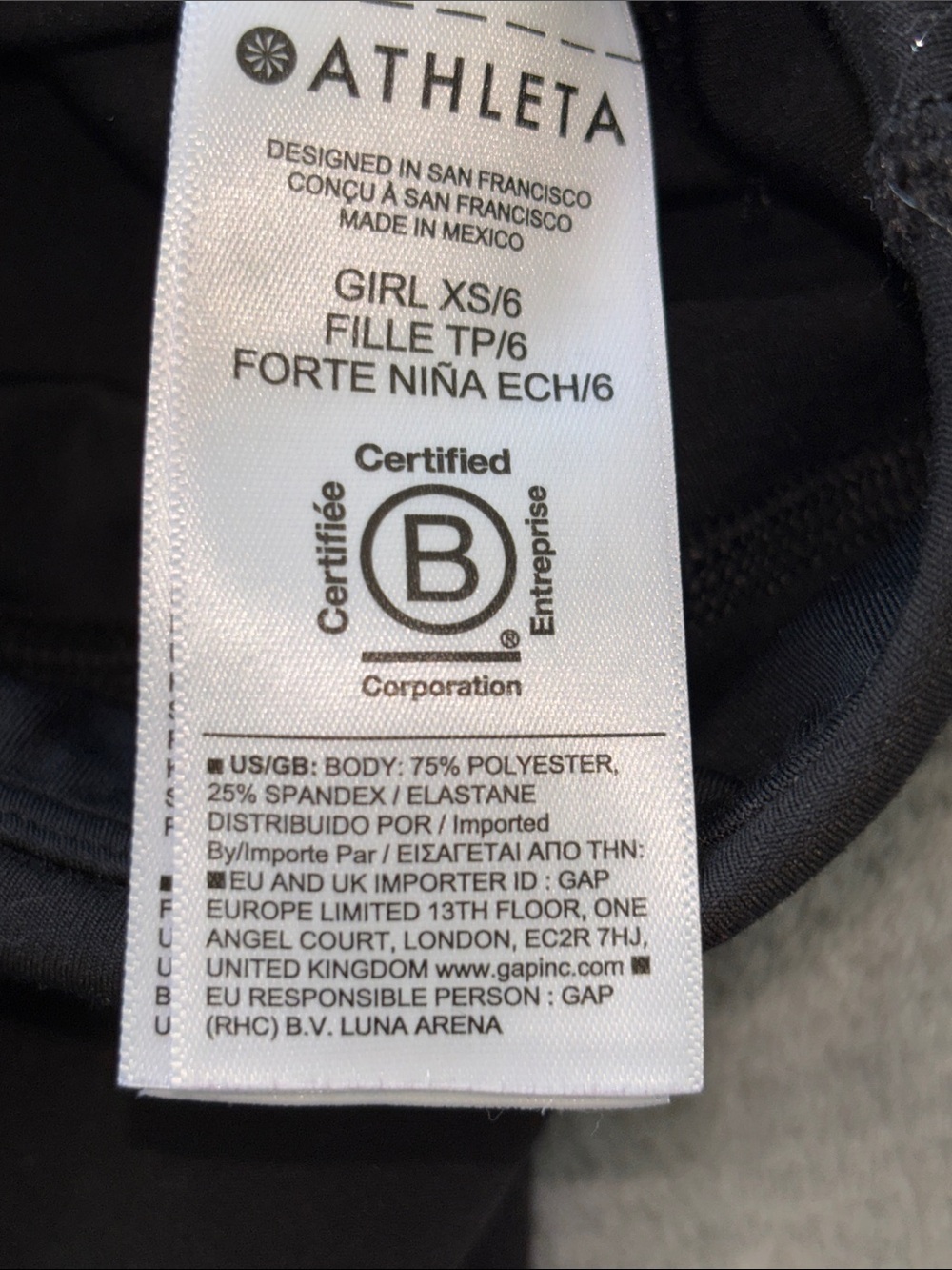 Athleta Girl high rise chit chat leggings XS 6 - Picture 5 of 7